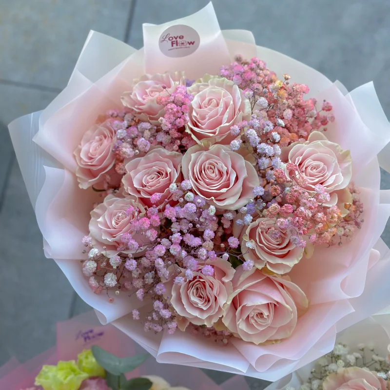 Bukiet "Colorful & Light Pink Parisian"