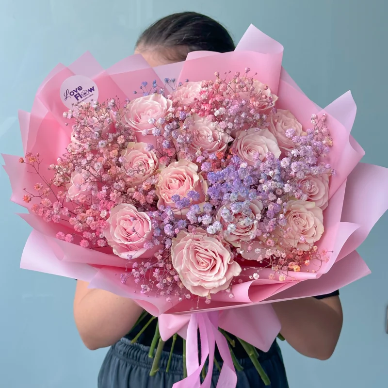 Bukiet "Colorful & Light Pink Parisian" - obrazek 2