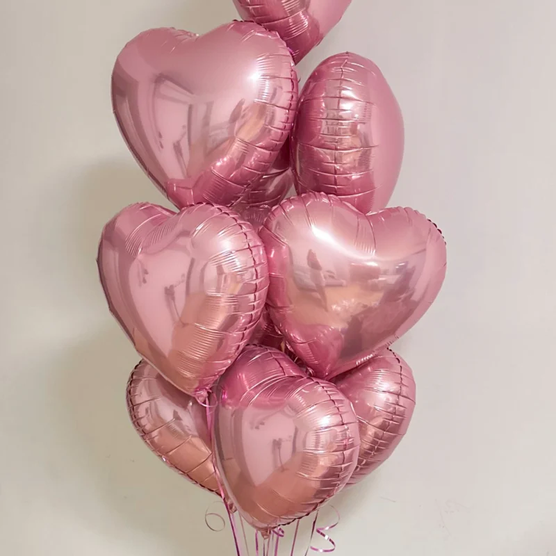 Balony foliowe Różowe Serca - obrazek 2